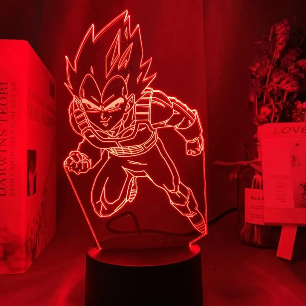 Dragon Ball Z Anime Figures Goku Vegeta Gohan Broly 3D Lamp PVC Action Figures Toys for Children Trunks Buu Super Saiyan Gifts — image 3
