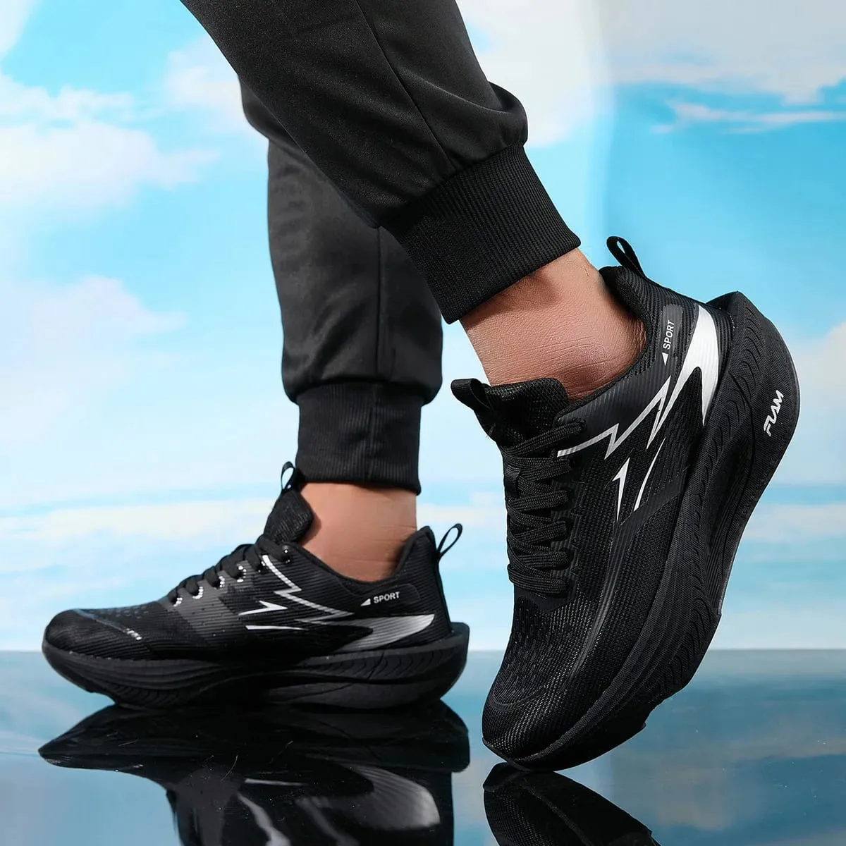 Men Running Shoes Carbon Board Speciality Marathon Sports Breathable Lightweight Women's Comfortable Athletic Nonskid Sneakers — image 4