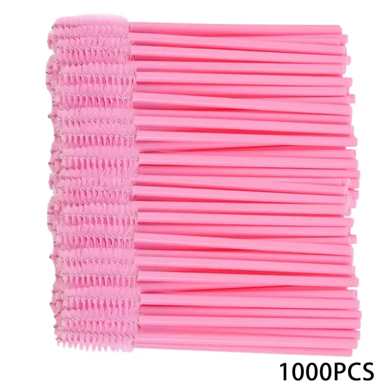 500/1000pcs Eyelash Brush Applicator Χονδρική Lash Mascara Wands Brushes For Eyelash Extension Eyebrow Spoolies Beauty Tools