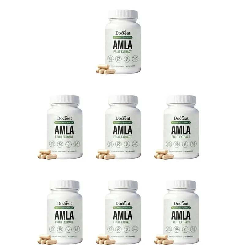 Docteat Amla Fruit Extract Capsules for Immune Support and Skin Health with Vitamin C Vitamin B3 CoQ10 and PQQ 60 Capsules — image 13