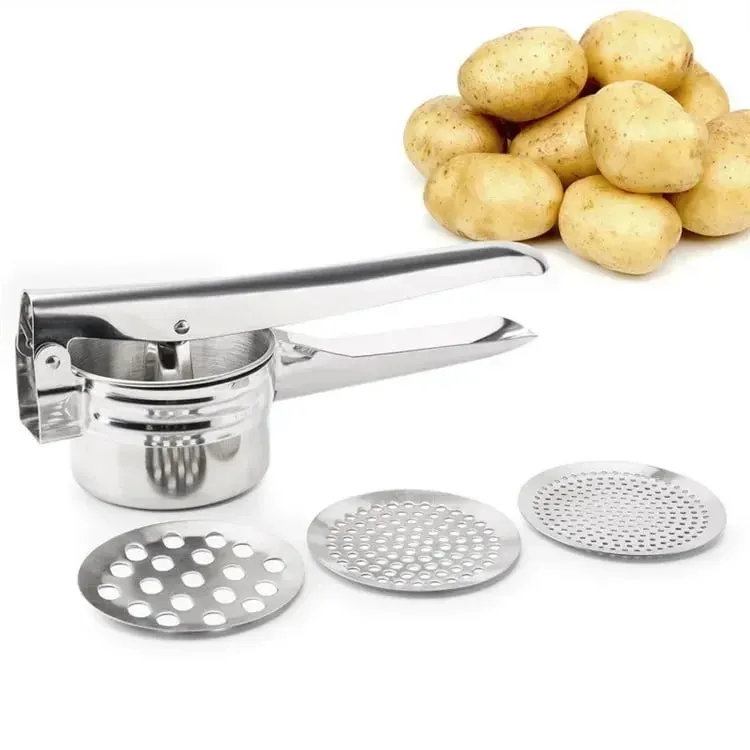 1 Pcs Stainless Steel Potato Machine For Potato Fruit Vegetable Juicer Presser Potato Mashers Ricers Kitchen Cooking Tools — image 8