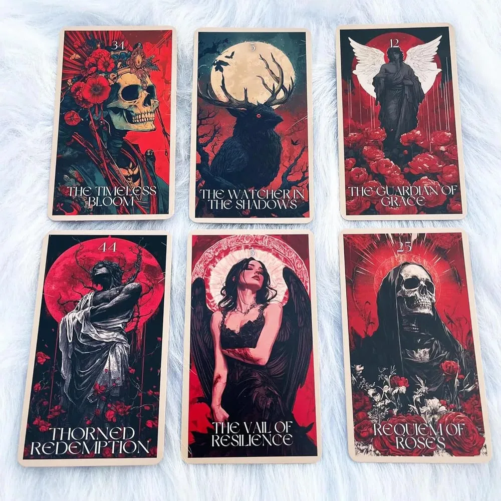 Midnight Oracle Card Deck Gothic Dark Fantasy Themed Cards Includes Paper Instructions Perfect for Enthusiasts & Collectors — image 4