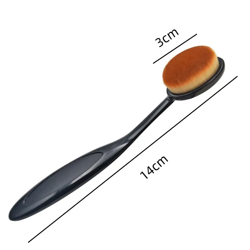 1/3 Stück großer Foundation-Pinsel, Zahnbürstenform, Make-up-Make-up-Werkzeuge für schnelles, gleichmäßiges Auftragen von Cremes und Pudern