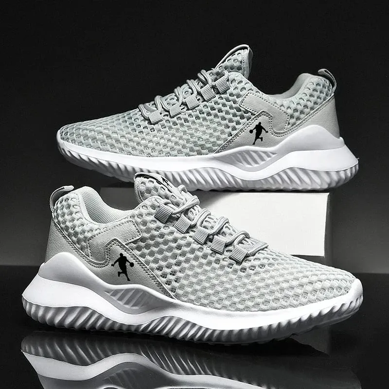 Men Sneakers Lightwhite Breathable Running Shoes for Men Mesh Summer Lace-Up Outdoor Walking Shoe Zapatillas De Deporte — image 2