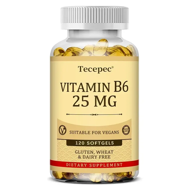 Vitamin B6 - Improves Metabolism Skin Health Antioxidant for Cardiovascular Neurological Immune and Eye Health