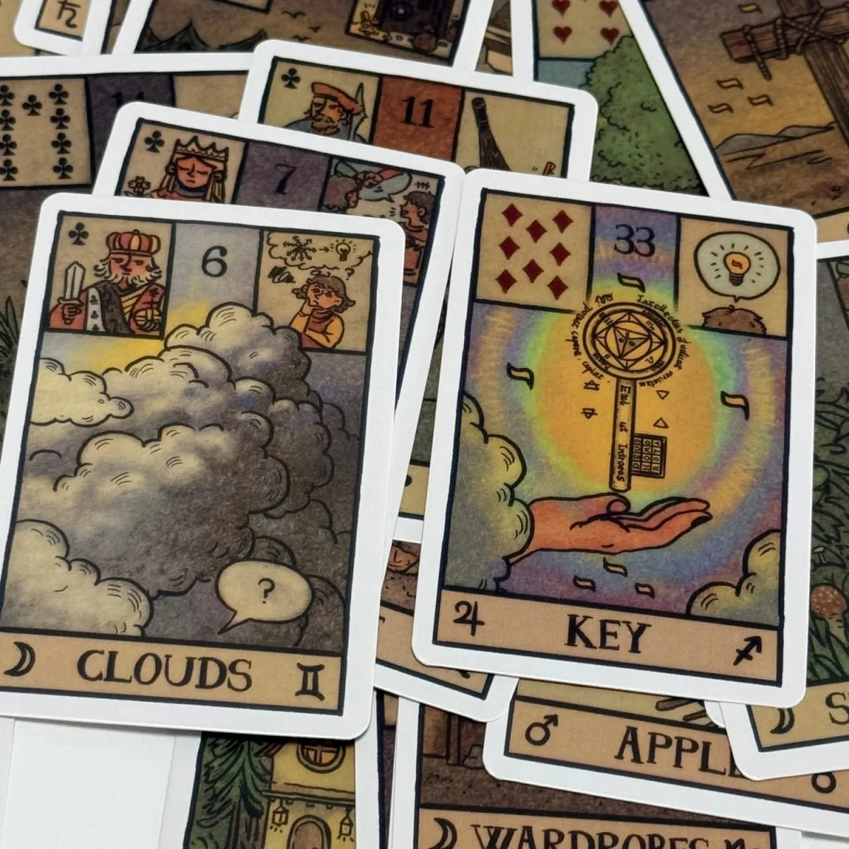 Akashic Eye Lenormand oracle cards 61deck Modern Illustrated Oracle Cards — image 4
