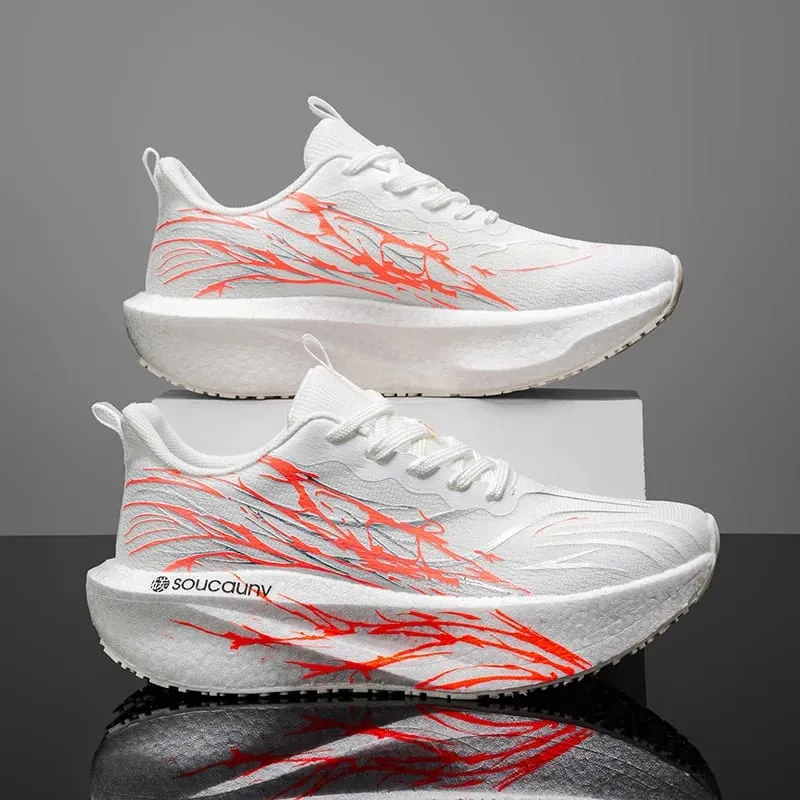Marathon Men Running Shoes Lightweight Women's Comfortable Athletic Nonskid Sneakers Carbon Board Speciality Sports Breathable