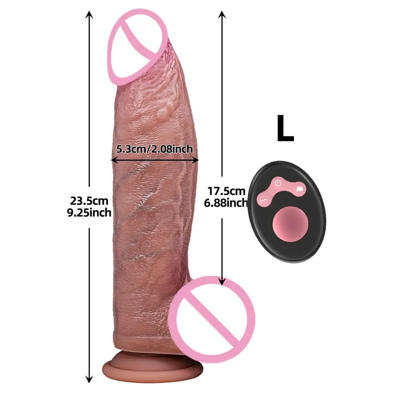 Vibrator Dildo Xxl Realistic Big Cock Telescopic Heated Spinning Penis Expansion Vibratory Massager Female Couple Sex Toys 18 — image 8