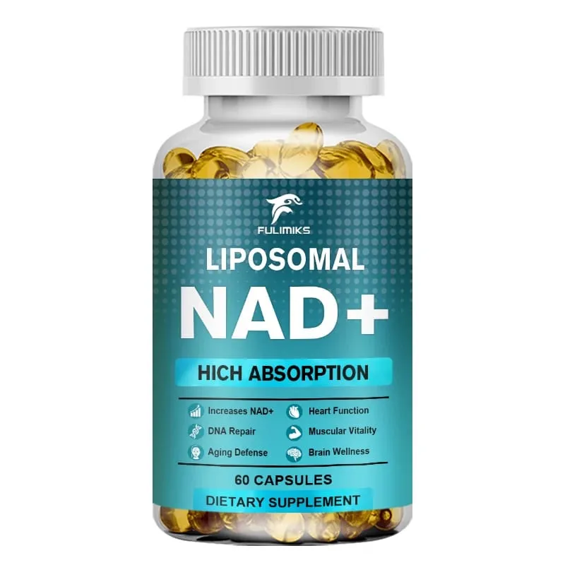 NAD Capsules Supplement Liposomaal NAD+ supplement - Verouderingsverdediging Cellulaire energie Hart- en hersenfunctie