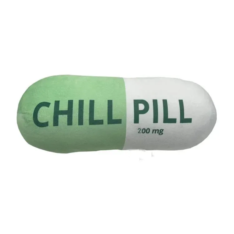 Funny Chill Pill Plush Pillow Cute Cartoon Stuffed Plushie Soft Sofa Cushion Hugging Doll Nap Sleep Pillow Birthday Gift — image 15