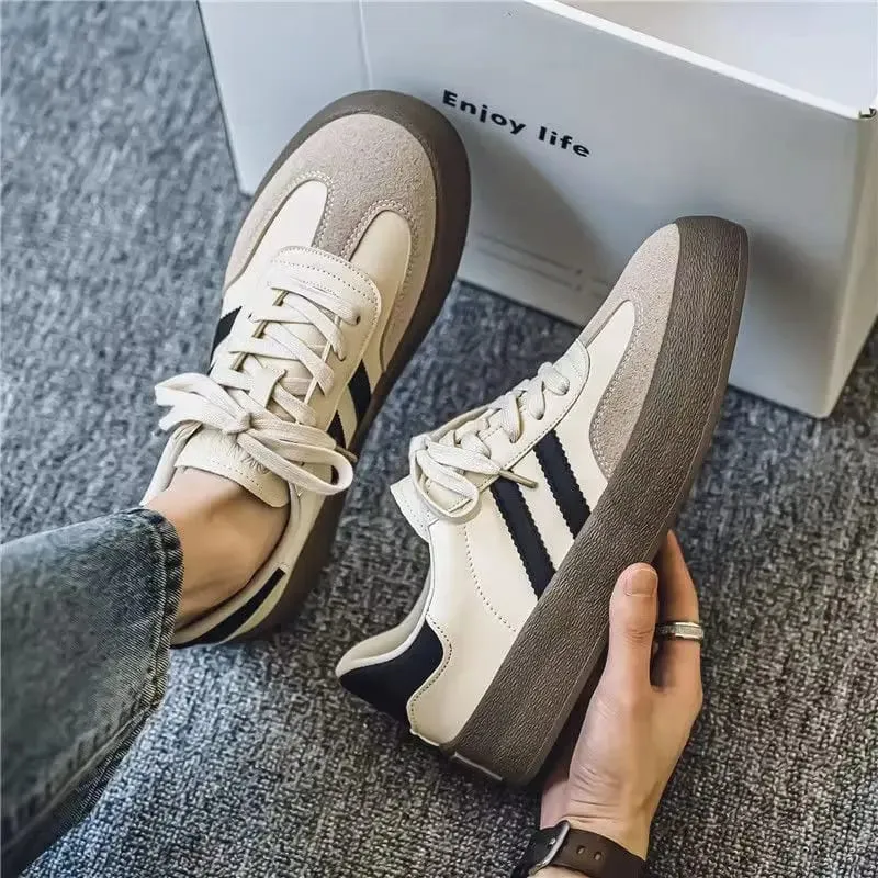 Men's Winter Canvas Shoes Retro Low Top Casual Training Sneakers Hong Kong Style Small Brand Design Sense of Design — image 4