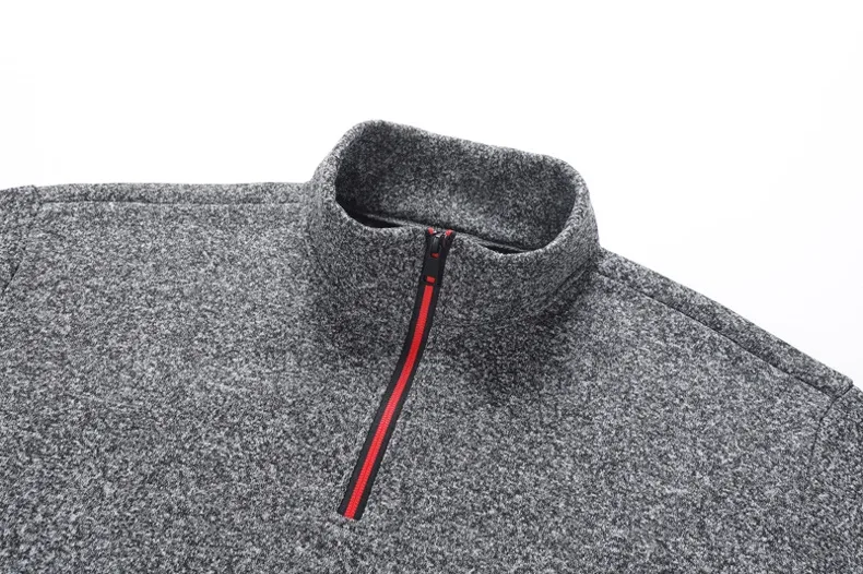 Men Sweatshirts Spring Thicker Pullover Quarter Zipper Pullover for Male Hoody Outdoor Sweatshir Autumn Solid Color Turtleneck