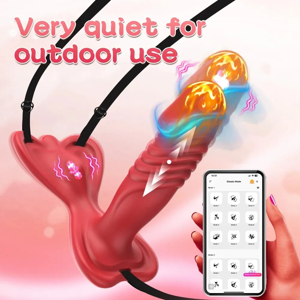 Sex Toy APP Control Clitoris Mini Butterfly Masturbator Stimulator Adults Panties Couple Wearable Panty Thong Vibrator for Women — image 2
