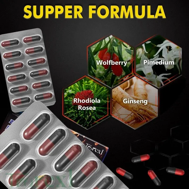 Epimedium Capsule 100% Pure Non-GMo understøtter reproduktiv sundhed Natural Energizer — image 4