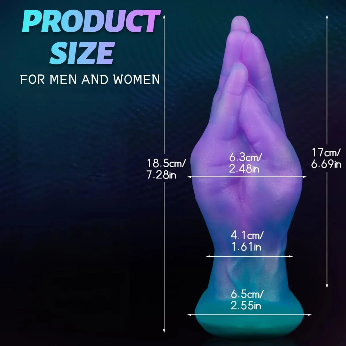 Wearable Fist ButtPlug Remote Vibrator Dildo Finger Vagina Anal Massage G-Spot Stimulation for Adult Masturbator Fisting Sex Toy — image 2
