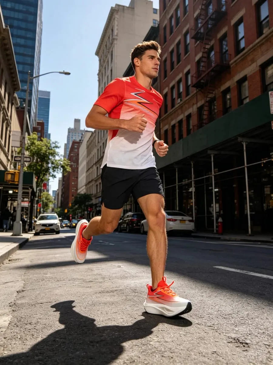 Men Sports Speciality Running Shoes Carbon Board Breathable Lightweight Women's Comfortable Athletic Nonskid Marathon Sneakers — image 5
