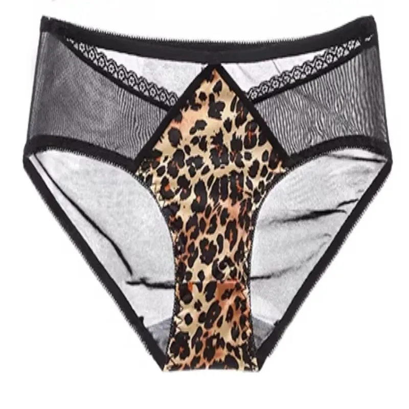 Set Pakaian Dalam Seksi Cetak Leopard Terlaris untuk Wanita Penutupan Depan Tekan Ke Atas Bra Angkat Sokongan Keselesaan Pemakaian Intim Harian — image 6