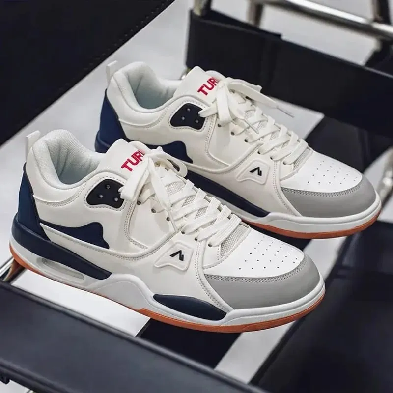 Unisex Sneakers Spring Summer Retro Basketball Style White Color Block Casual Board Shoes Streetwear Chunky Sole School — image 7