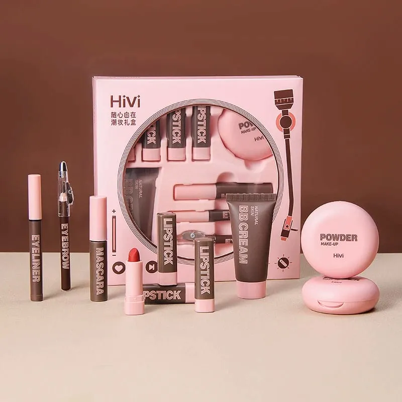 Trendy 9-delt makeup-sæt - alt-i-én makeup-sæt til dagligt udseende og gaver — image 3