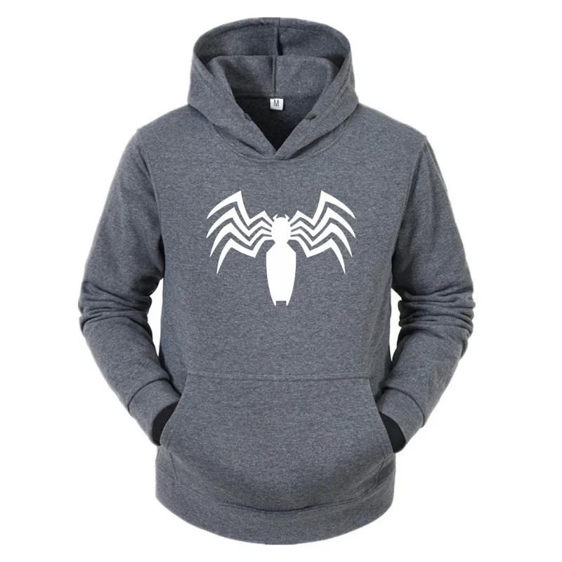2026 Autumn and Winter New Men's Hoodie Street Fashion Spider Print Sportswear Women's Fleece Casual Fun Hoodie Men's Wear — image 7