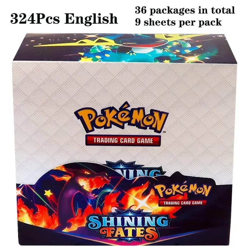 324Pcs Pokemon TCG: Sword & Shield Tempest Bonds Booster Box Trading Card Game Pokemon Card Kids Toys Board Game