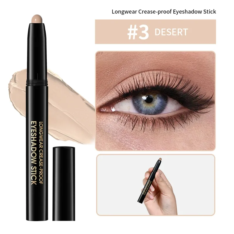 10colors Eyeshadow Stick Matte & Shimmer Shades Waterproof Smudge-proof Glitter Eyeshadow Pencil Stick Lasting Smooth Eye Makeup — image 13