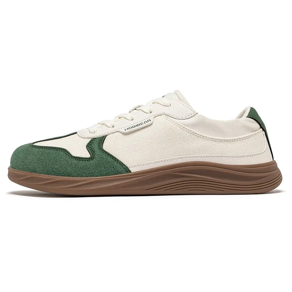 Homens Mulheres Sapatos De Biqueira Larga | Sapatilhas minimalistas de lona de couro artificial, leve, casual, com cadarço, sapato de caminhada — image 13