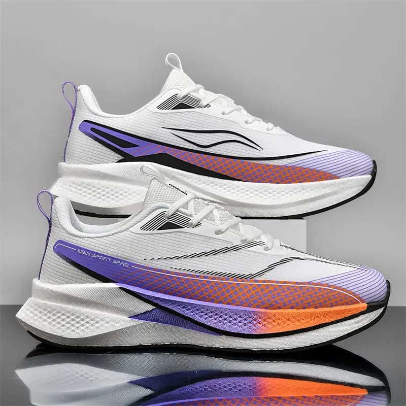 Men Casual Sports Running Shoes Carbon Board Marathon Training Breathable Women's Jogging Athletic Nonskid Walking Sneakers