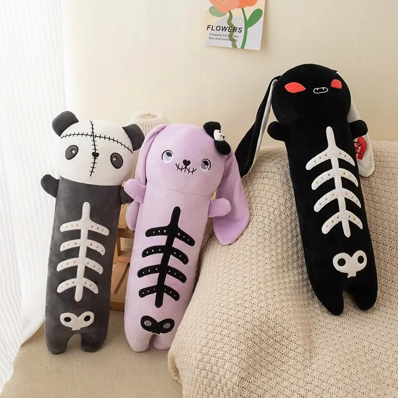 60cm Horror Goth Plys Dyr Kanin Panda Blødt Legetøj Sød Kropspude Halloween Fest Indretning Sjov Gave Til Pige Dreng — image 2