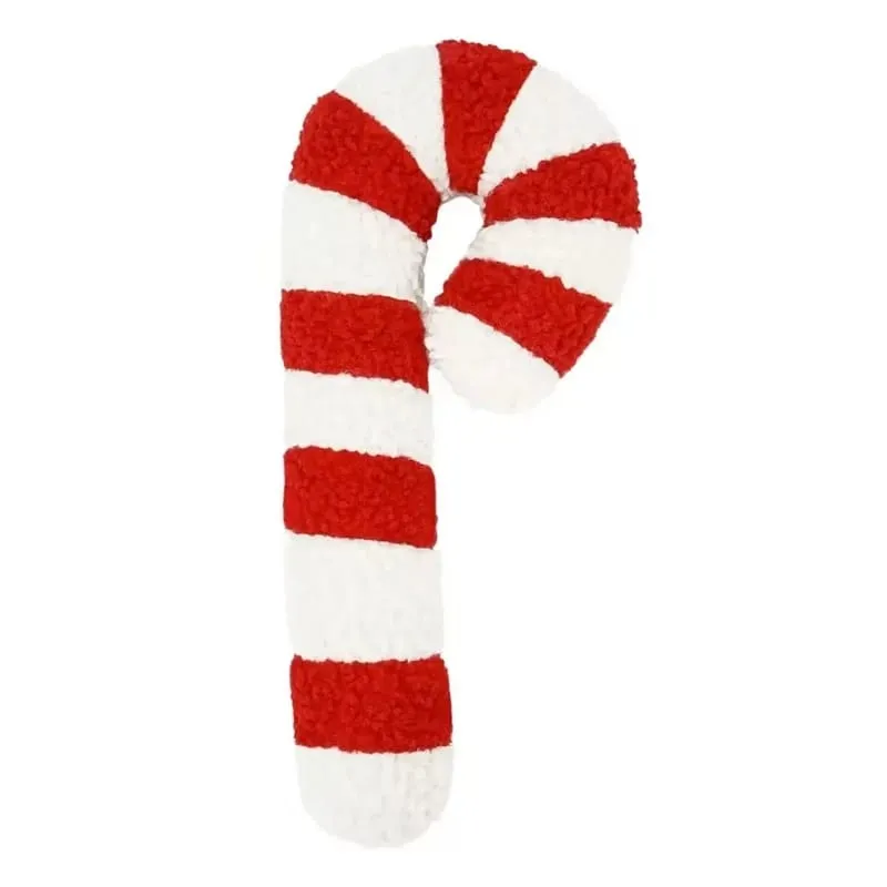 Exquisite Christmas Crutch Plush Toys Christmas Festive Atmosphere Soft Decoration Decorative Ornaments Festival Gift For Friend