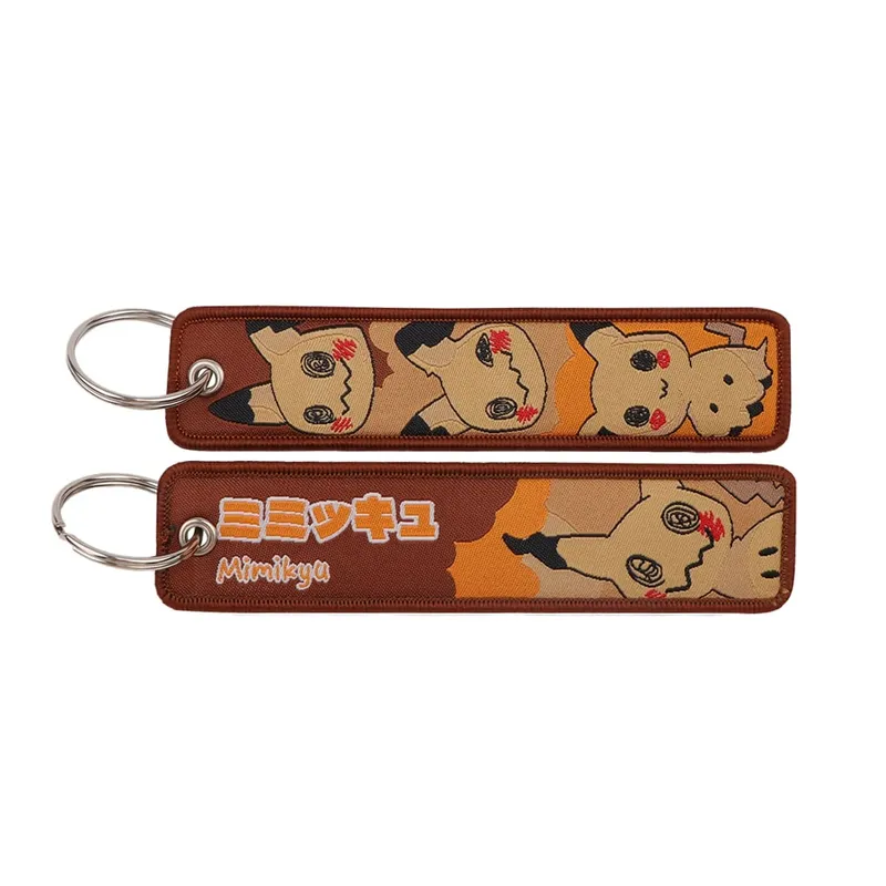 HOT Sale Pokémon Anime Monsters Keychain for Cars Backpack Key Holders Embroidery Keyrings Key Tag Jet Tag Accessories Gif 1pcts — image 13