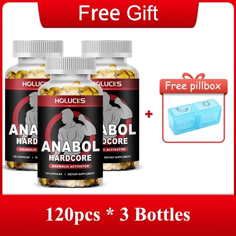 Premium Anabol Muscle Capsules Support Muscle Function Stamina Strength & Steady Body Condition for Regular Athletes