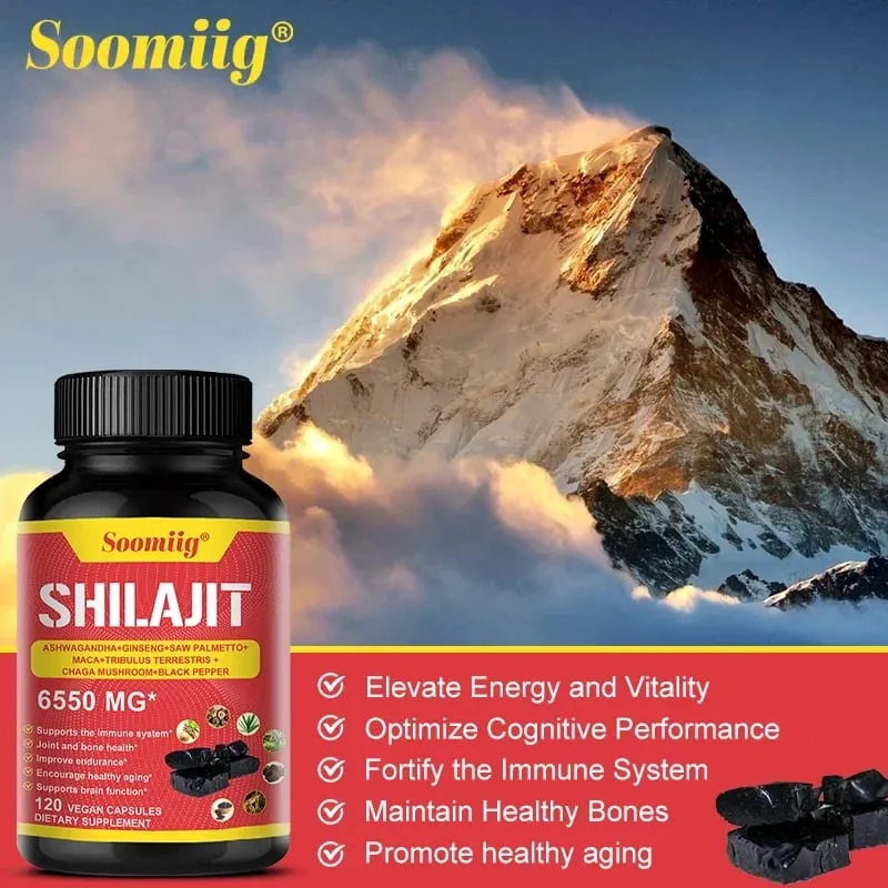 Pure Himalayan Shilajit Capsules - Supports Healthy Aging Bones and Joints Improves Energy Endurance and Muscle Recovery — image 6