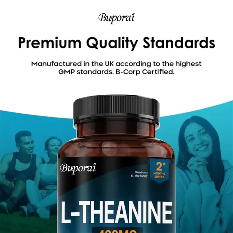 L-Theanine 400MG - Improve Mood and Reduce Anxiety Enhancing Concentration and Cognitive Function — image 3