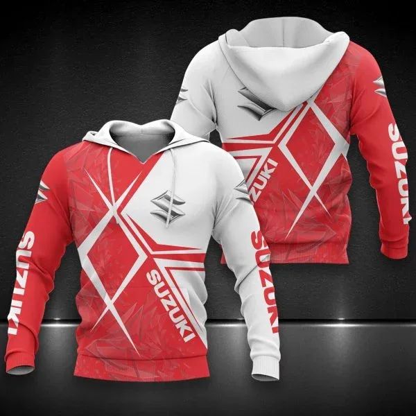2026 New Suzuki Logo Hooded Sweatshirt Motorcycle Enthusiast Jacke Sweatshirt Outdoor Sportswear Autumn Winter Men Women Coat — image 4