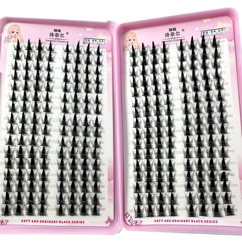 32Rows Fox Eye Manga Gugusan Bulu Mata Kucing Bulu Mata Individu Bulu Mata Individu Penampilan Semulajadi DIY Bulu Mata Lanjutan Jumlah Kluster Bulu Mata