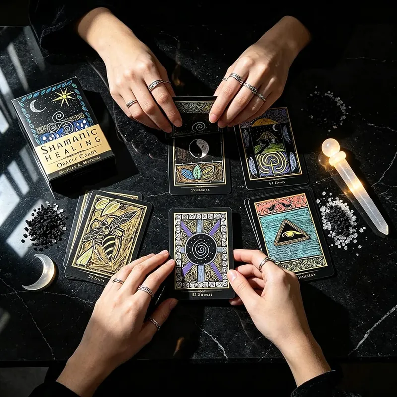 Shamanic Healing Oracle Cards Spiritual Healing Divination Oracle Deck Meditation Card Gift for Spiritual Practitioners — image 3