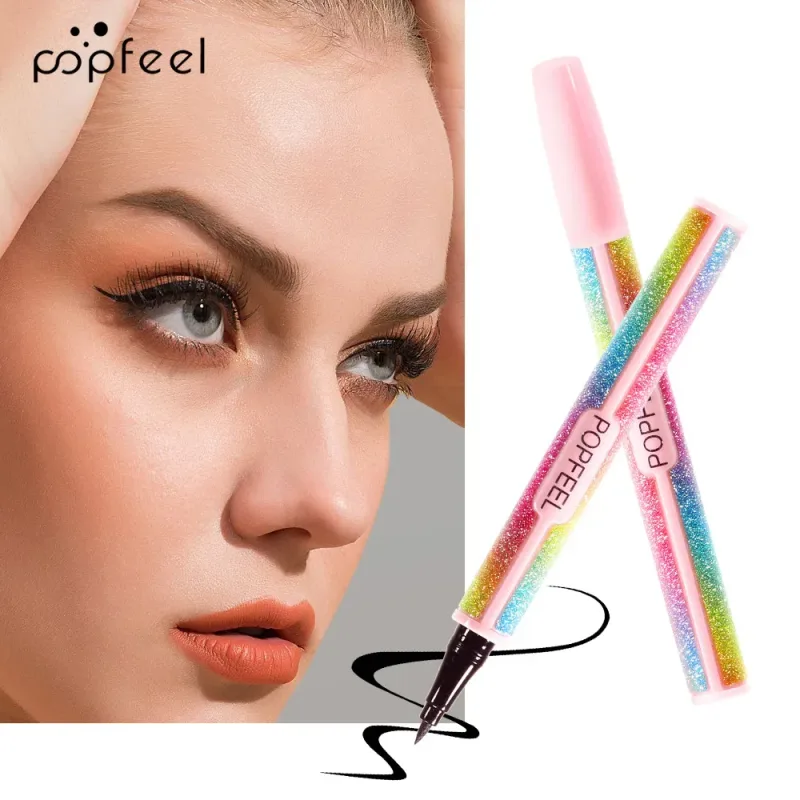 Stylo Eyeliner liquide noir Popfeel le plus vendu, maquillage durable pour femmes, flèche à séchage rapide, crayon lisse pour les yeux, cosmétique, nouveau