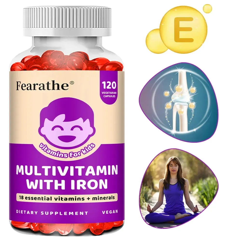 Kids Multivitamin Capsules - A C D3 K Zinc & B-Vitamins Nutritional Supplement for Growth Energy Immunity & Body Wellness — image 2