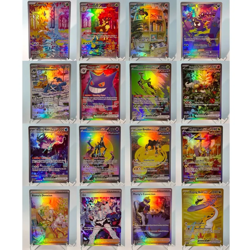 Pokémon 151 PKM Cards PTCG3-D Bulbasaur Squirt Rainbow Gengar ex Holographic Ex GX Rare Collection Battle Toys Gifts for Hobbies — image 7