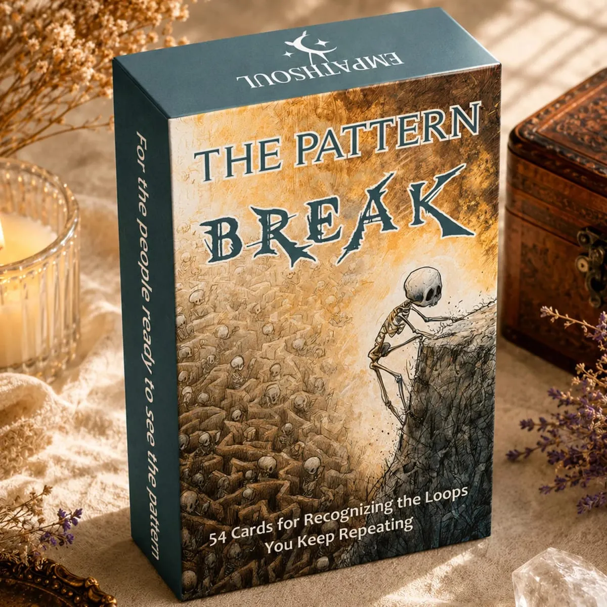 54 Card Deck 13x8 Cm Oracle Cards The Pattern Break Card Game Explore Repeating Cycles Self-Discovery Playing Cards