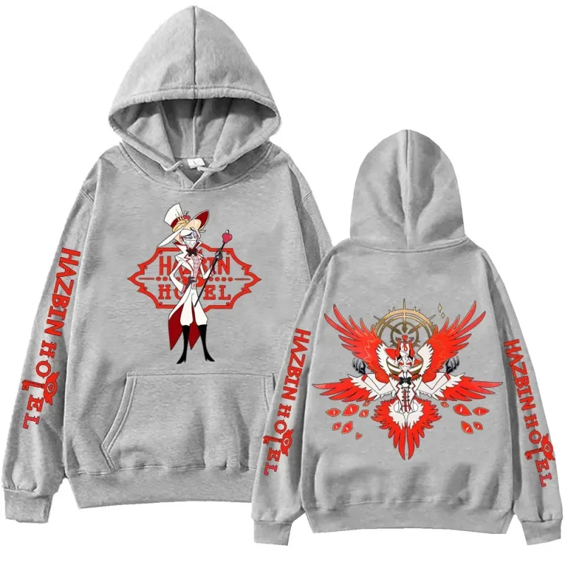2026 Hot Movie Hazbin Hotel Lucifer Morningstar Hoodie Man Woman Harajuku Sweatshirt Hoodies Hig-hend Luxury hot product Unisex — image 9