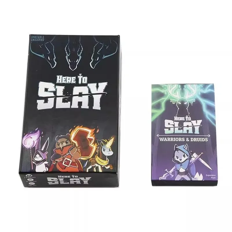 Unstable Games Slay Sleigh Fighting Strategy Game Collection Vs. English Card Here to Sleigh Card Games — image 2