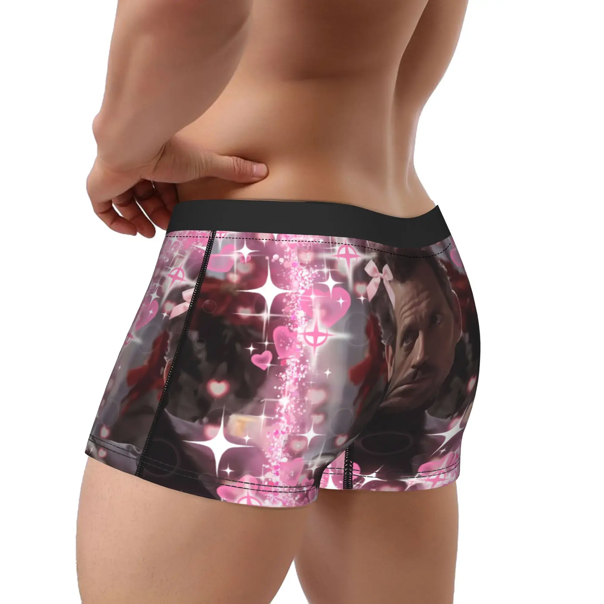 Dr House MD Underwear Love Men's Shorts Briefs Comfortable Trunk High Quality Pattern Plus Size Underpants — image 3