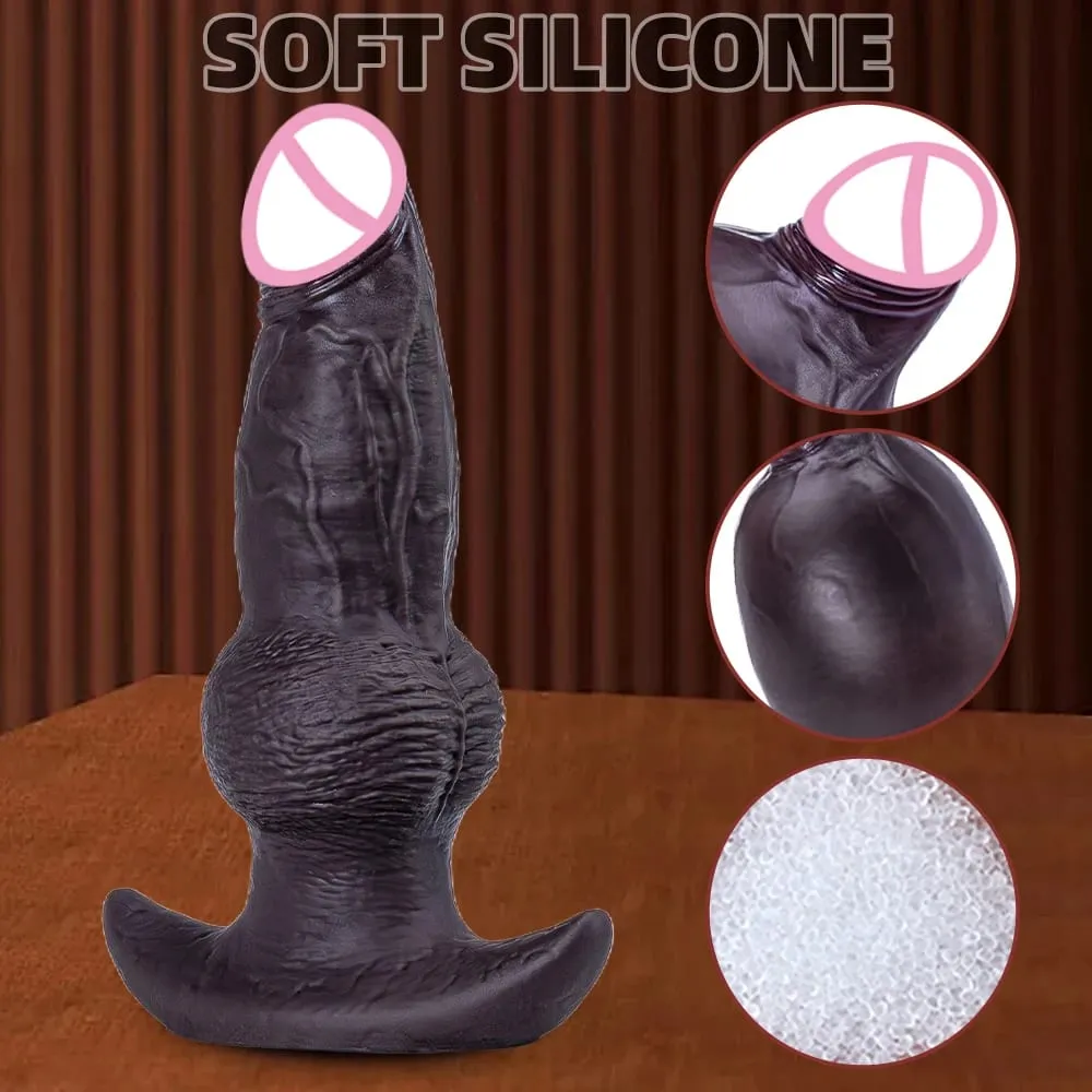 Big Butt Plug Inflatable Anal Plug Penis Wearable Soft Silicone Monster Dildo Knot Trainer Dick for Men Gay Women Adult Sex Toys