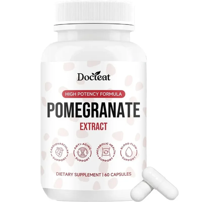 Docteat Pomegranate Fruit Extract Capsules Ellagitannin Antioxidant Defense Immune Support and Oxidative Balance 60 Capsules
