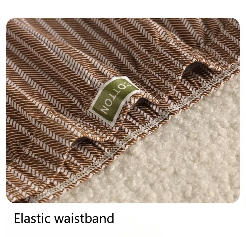 Herrenhöschen, gestreift, locker, atmungsaktiv, Heim-Boxershorts, Unterhose, Übergröße, weich und bequem, Baumwolle, Boxershorts, Sport, kurzer Abschnitt — image 5
