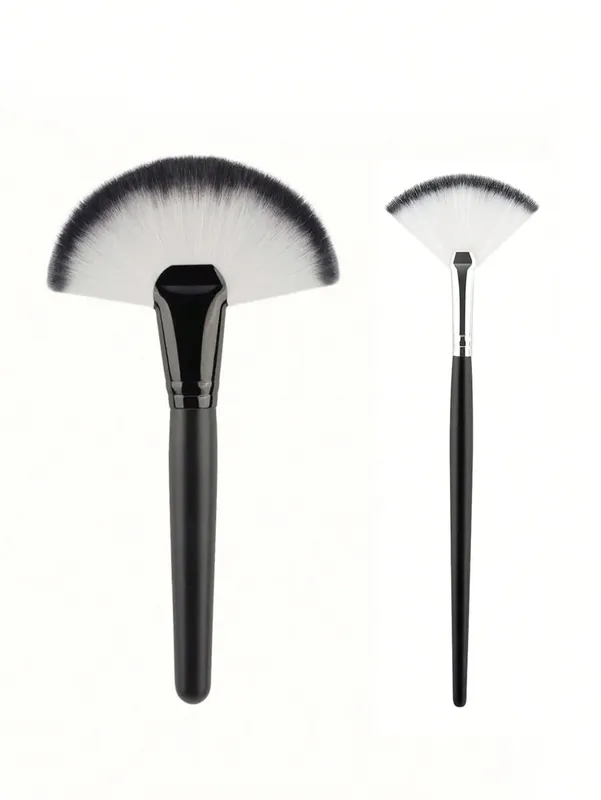1/2pcs Large Fan Makeup Brushes Facial Foundation Blusher Concealer Brush Cosmetic Tools Pincel Soft-Bristled Makeup Brush — image 11