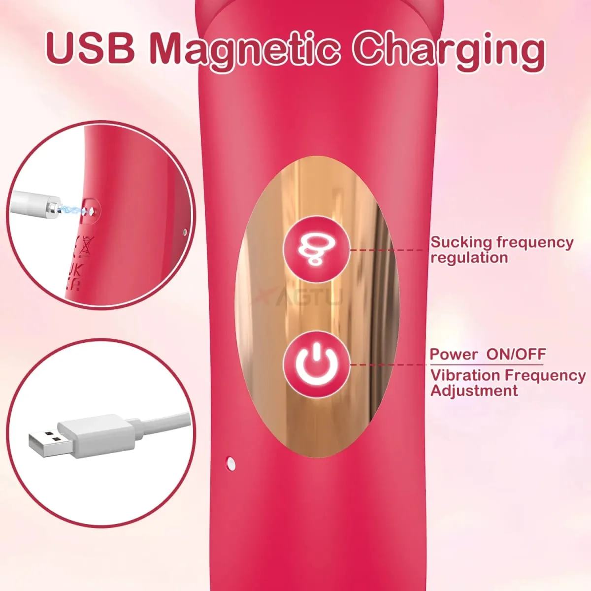 Powerful Sucking Vibrator Licking Clitoris Clit Sucker for Women Female Vacuum Suction Nipple Sucking Stimulator Adult Sex Toys
