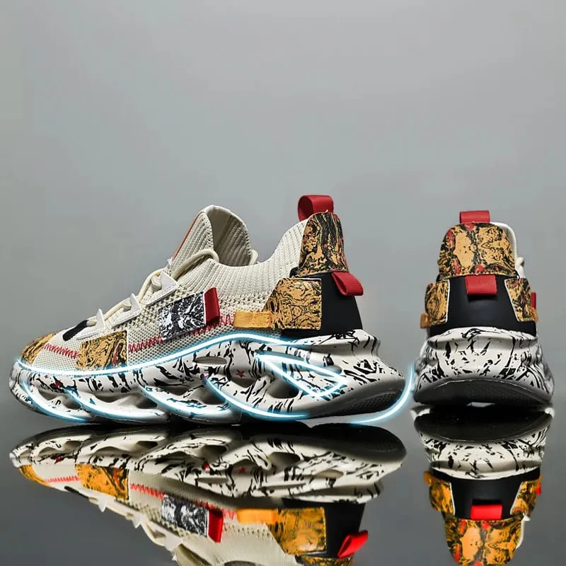 Men's Casual Sneakers Breathable Luxury Trainer Race Shoes Fashion Loafers Running Shoes for Male — image 1